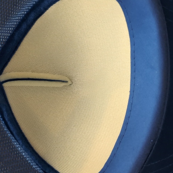 Vintage Kayjet Cobalt Coleman Fire Department Blue Snapback Truckers Hat - Picture 6 of 7